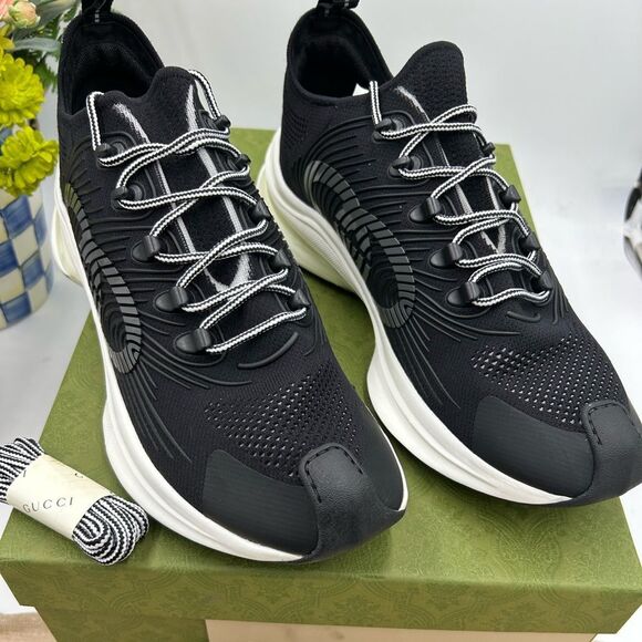 Men's Gucci interlocking G run sneakers size 13 made in Italy - Picture 1 of 10